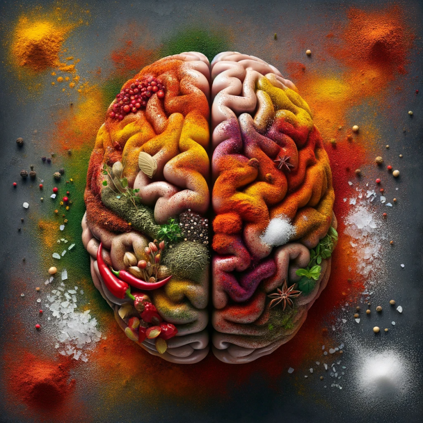 Neurospicy brain created by DALL-E, 2024